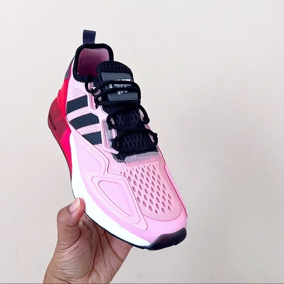 adidas Pink and Black Women's Sneakers - Picture 3 of 8
